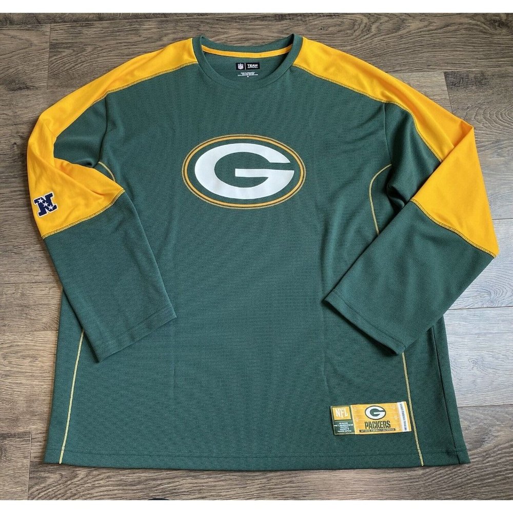 EUC Mens NFL team apperal Packers long sleeve jersey 2009 Y2K VTG long sleeve XL